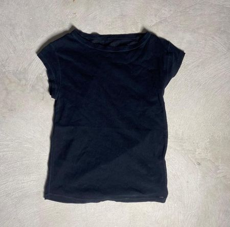 T-shirt noir transparent