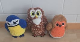 Plüschtiere Vögel 3 Stück guter Zustand