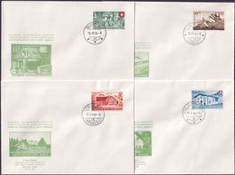 1946, B30-B33, illustrierte Komitee FDC, adresslos, K:450.-