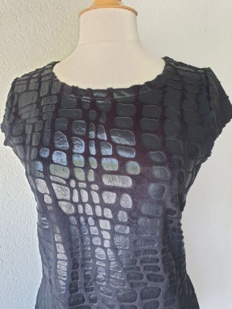 CUSTO LINE M 38 DRESS KLEID LEDER OPTIK top zu JACKE BLAZER