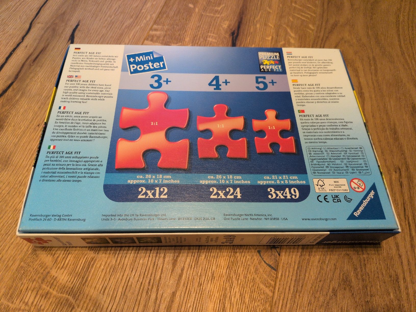 Ravensburger Puzzle: Ravensburger Puzzle 3x49 Teile Einhorn – Nuovo (secondo la descrizione) da Wildegg venduto da Sansibar6 1