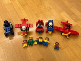 Lego Duplo Vintage Fahrzeuge mit Minifiguren