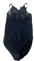 Body mit Spitze schwarz, Gr. XL, neu,
