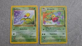 Knofensa & Ultrigaria 1. Edition - Pokemon Karte