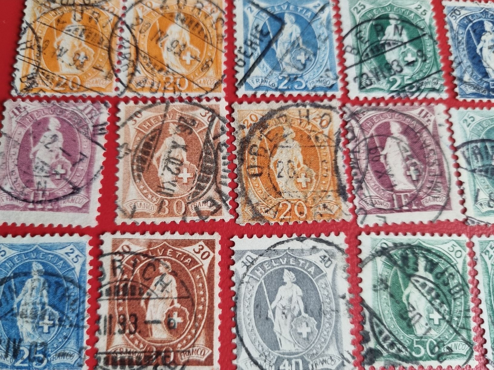 Tutti i francobolli: Sammlung Schweiz: Stehende Helvetia - ab 1.- – Usato da Heimenschwand venduto da rog_p7h9 1
