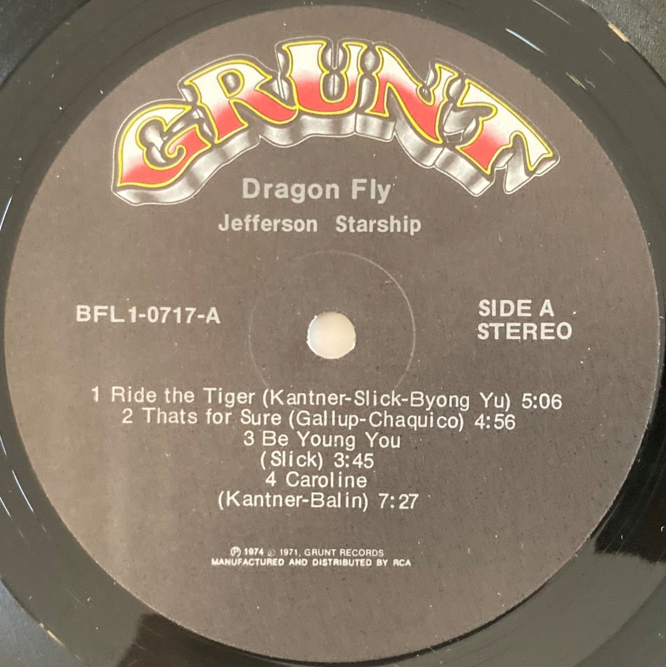 Dischi in vinile: JEFFERSON STARSHIP - DRAGON FLY – Usato da Poliez-Pittet venduto da Newtown-Records 3