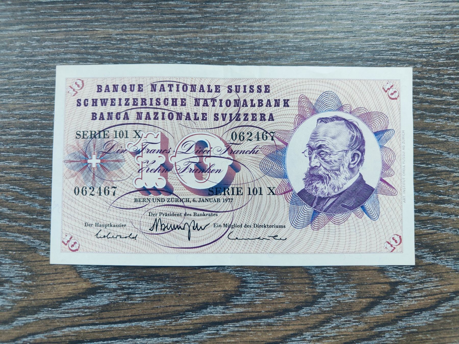 Billets de banque: Schweiz 10 Franken 1977 !!!!!!! – D'occasion à Flaach par Lonzo99