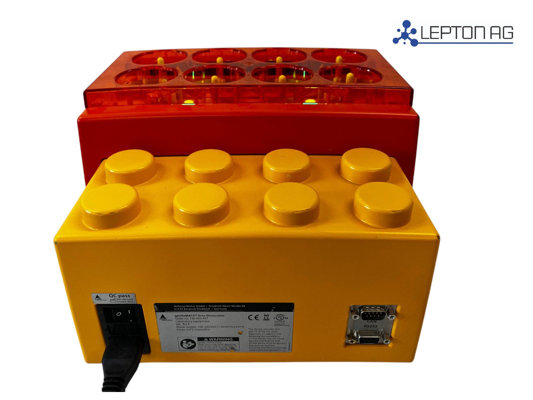 Accessori da laboratorio: Miltenyi Biotec gentleMACS Octo Dissociator – Usato da Niederdorf venduto da LeptonAG_Labor 5