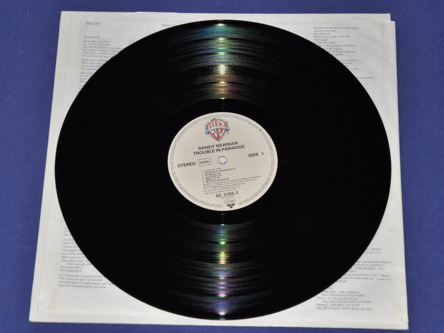 Dischi in vinile: LP Randy Newman - Trouble In Paradise – Usato da Boll venduto da Theodora15 4