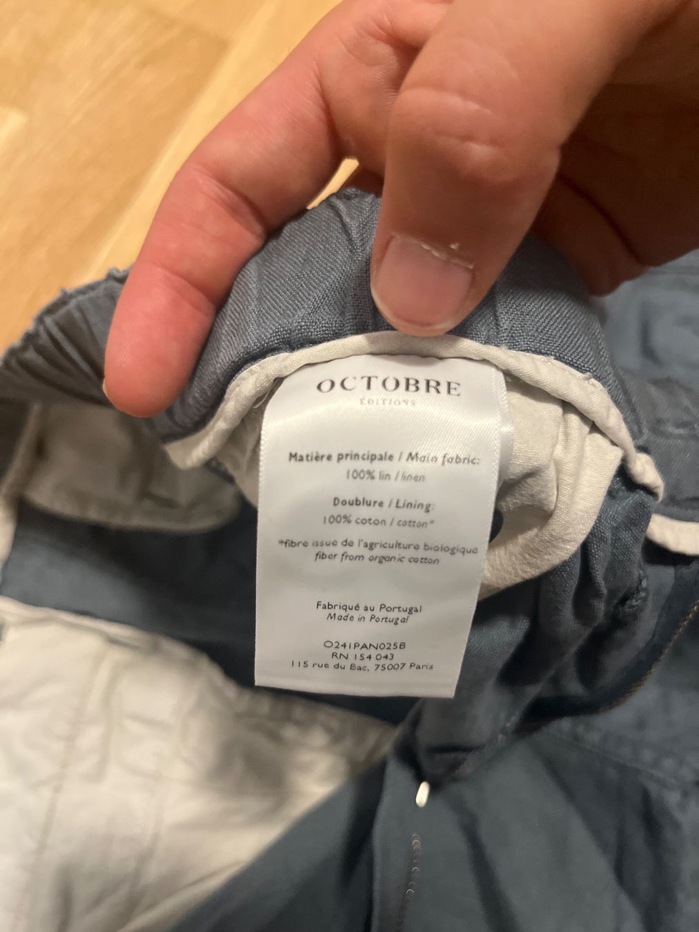 Sezane Pantaloni: Sezane Leinenhose blau M – Usato da Neuchâtel venduto da min_g6ty 1