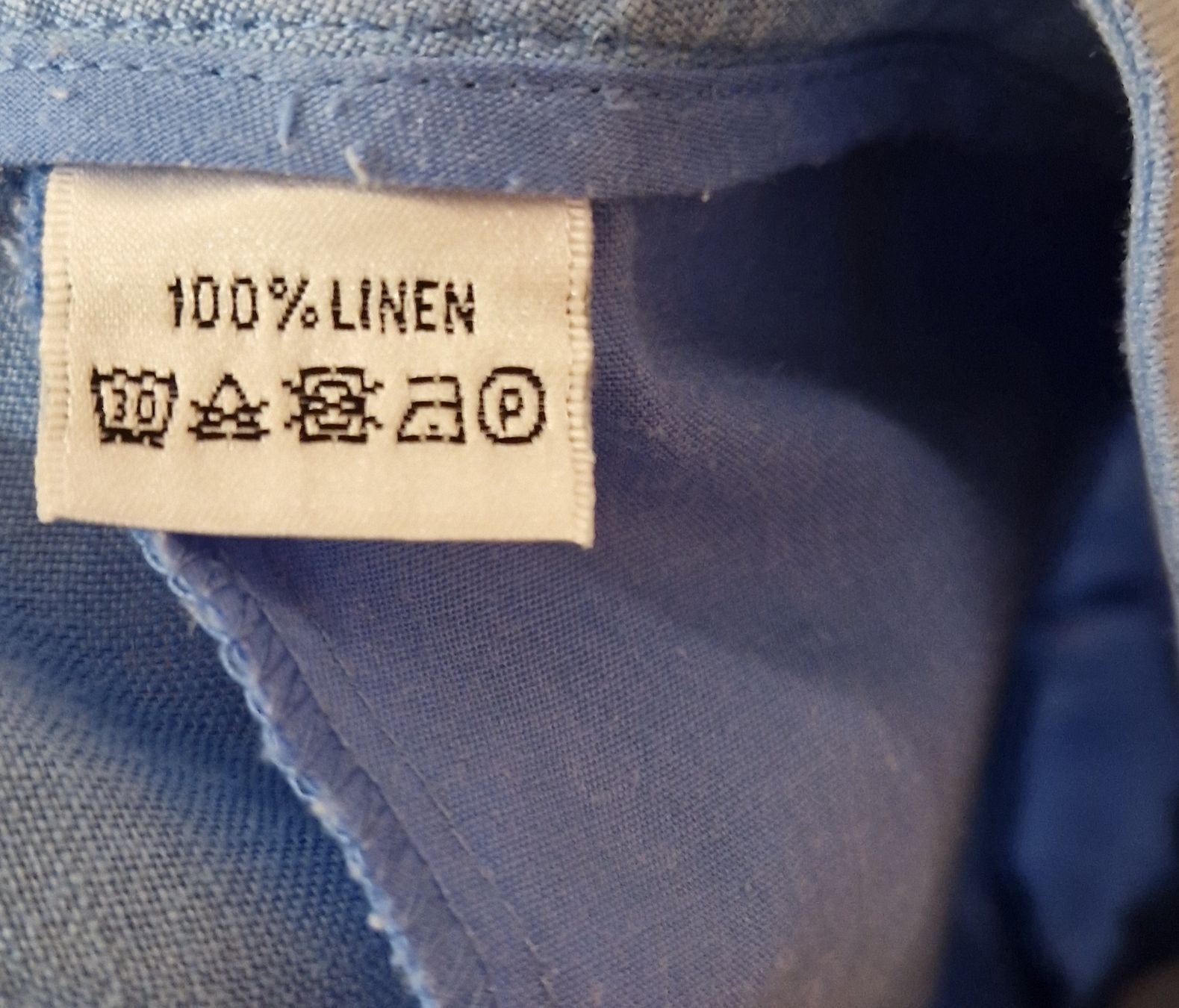 Pantaloni: Globus Essentials Leinenhose, hellblau, Gr. 36, Sommer! – Usato da Fällanden venduto da Stern722 3