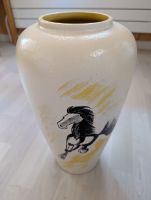 Blumenvase mit Pferde-Motiv, FOREIGN 517-38, Top!