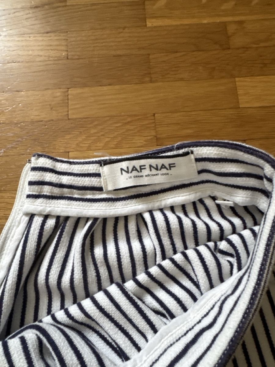 Nafnaf Vestiti & Gonne: Jupe rayé blanc bleu - NAF NAF - taille 34 – Nuovo (secondo la descrizione) da Bière venduto da mimisissi 2