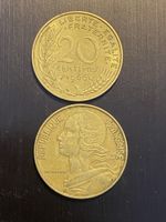 France, RARE 20 cts 1966 Bronze 