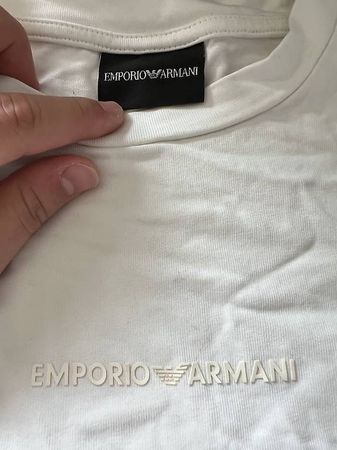 Armani Tee Off White Grösse S
