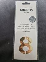 Ballon chiffre 8 doré neuf Migros Home décoration fête