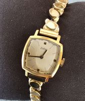 Zodiac Handaufzug Swiss Made Vergoldet Elegante Damenuhr