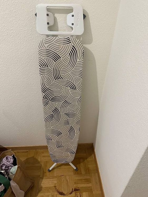 KADAX Table à Repasser 110 X 30 Cm, Planche à Repasser Pliable Avec Housse En Coton, Support