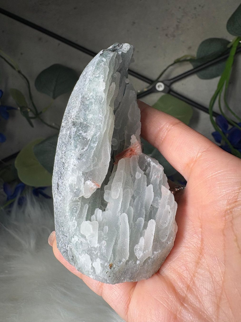 Minerali & Pietre curative: Chalcedon-Stalaktit mit Heulandit – Nuovo (secondo la descrizione) da Neuheim venduto da m.hald 6
