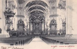 St. gallen - Inneres der Kathedrale  1901