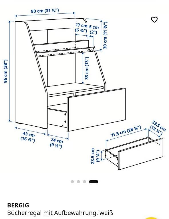 Regale: Kinder Buchregal Ikea Bergig – Gebraucht aus Sargans von mat_d5bl 2