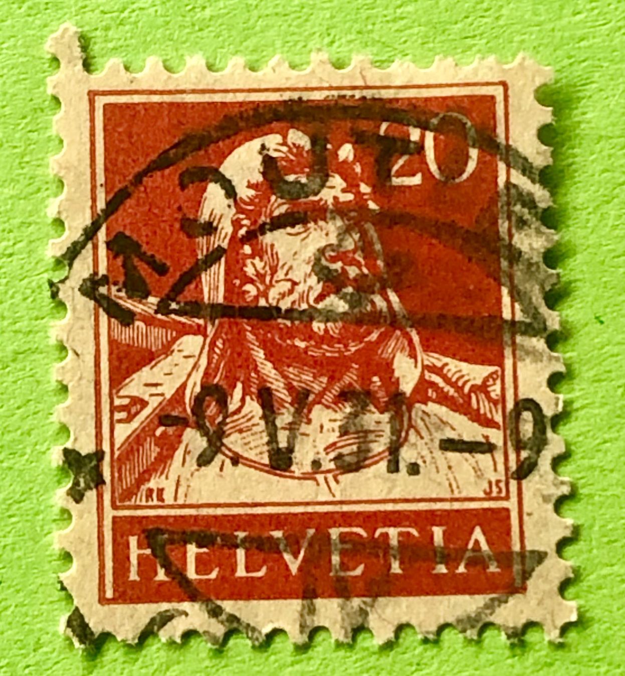Tutti i francobolli: Nr.174  Wilhelm Tell GESTEMPELT    – Usato da Aarau venduto da Billa007