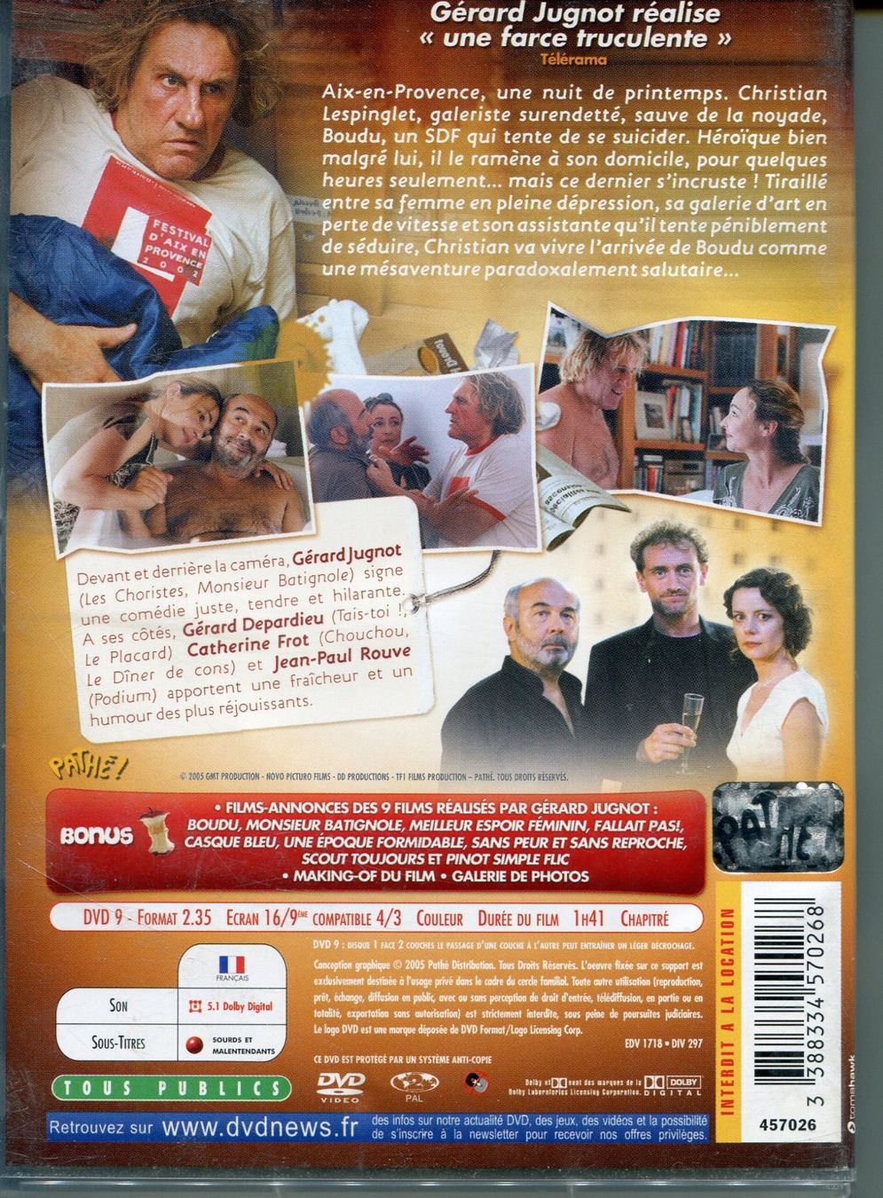 Tous les DVDs: BOUDU   -  DVD – D'occasion à Les Avants par soyouz63 1