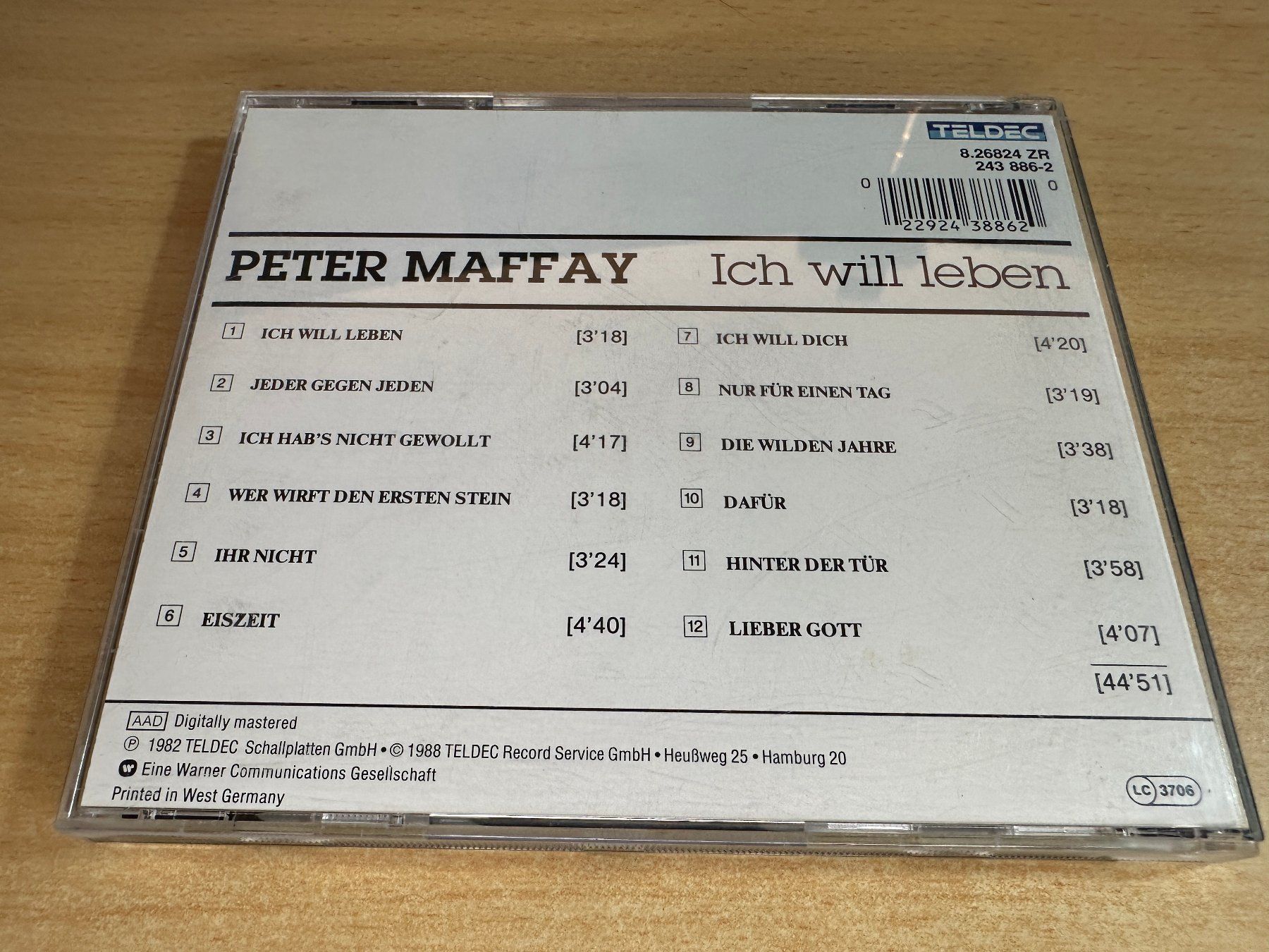 CD: U9 Peter Maffay – Ich Will Leben – Usato da Rikon im Tösstal venduto da Alpenmutz 1