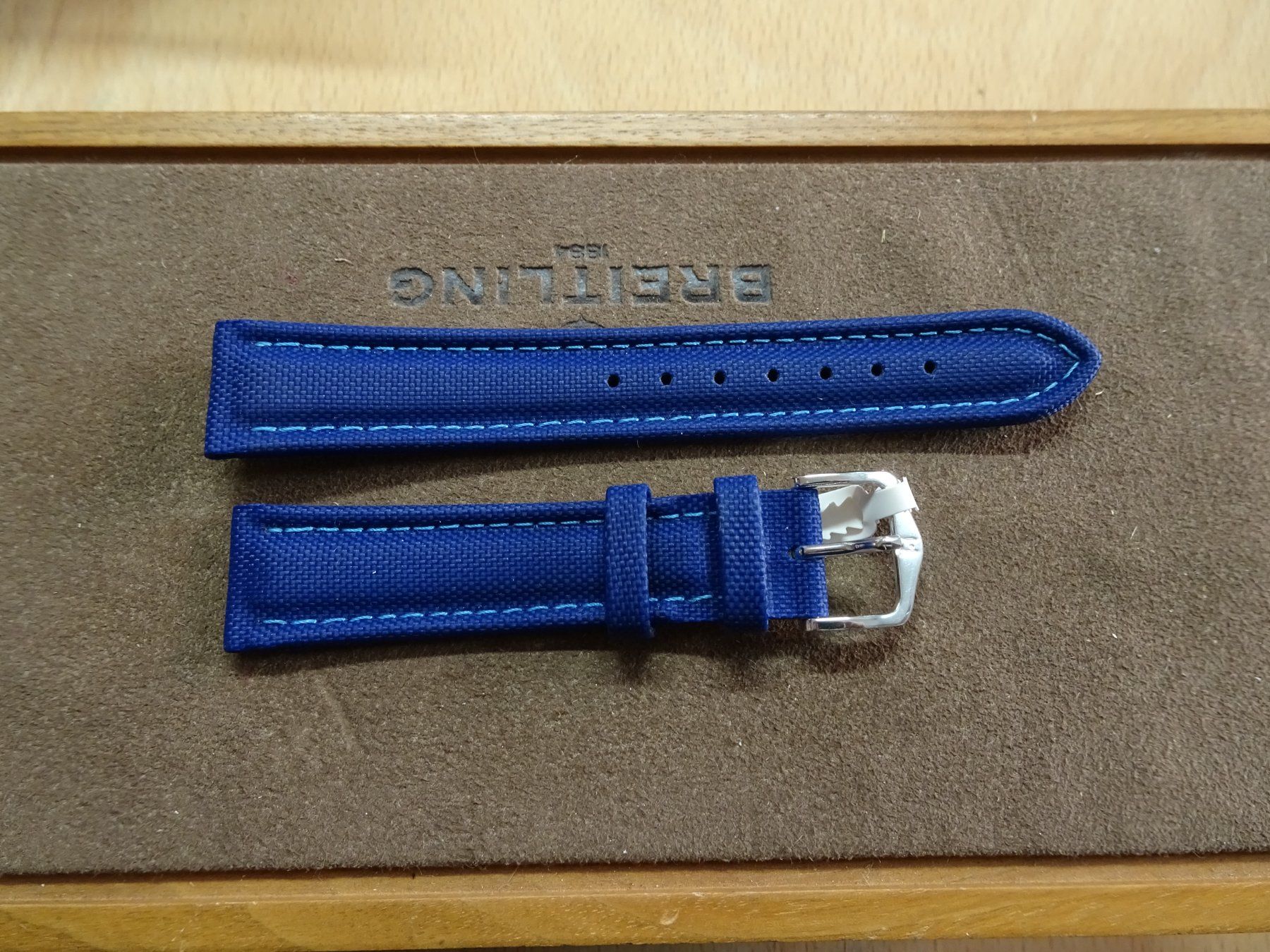 Bracciali & Braccialetti: Uhrenband Blau 19mm – Nuovo (secondo la descrizione) da Winterthur venduto da Sintoras01