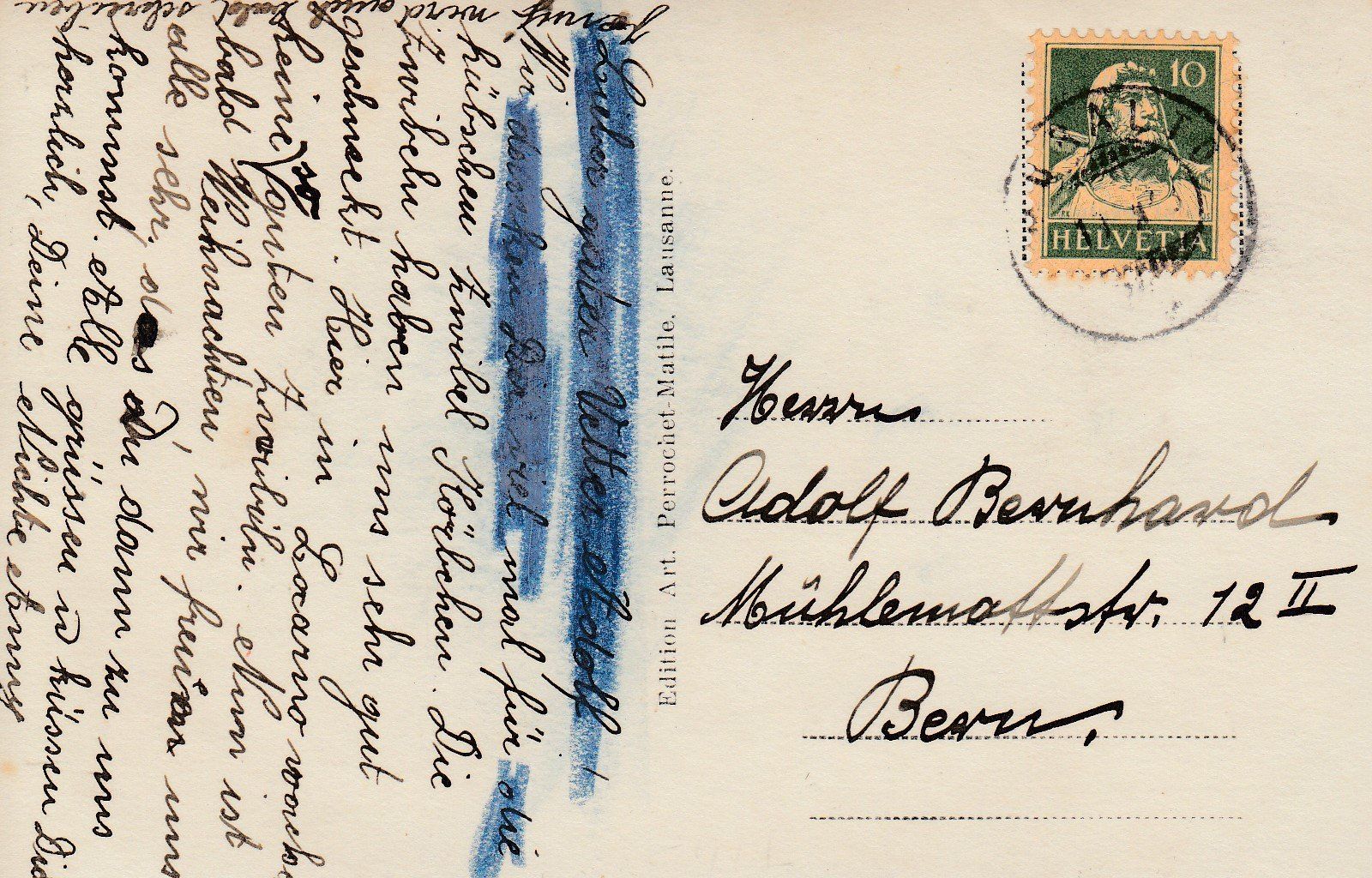 Cartoline postali: Muralto - Locarno  TI       um 1923 – Usato da Brig venduto da Valcards54 1
