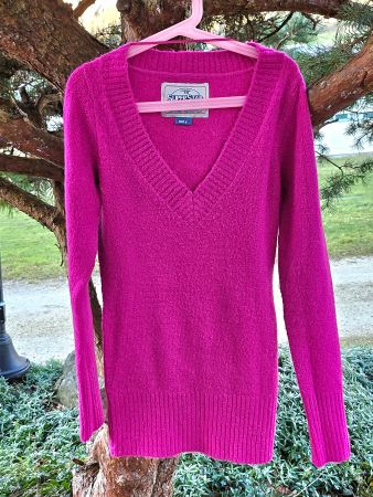 Pullover Strick warm,tiefes Dekolleté/ V-Ausschnitt,Gr.S,NEU
