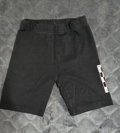 Schwarze Sommer-Radlerhose, Gr 6-7 jahre 166-122 cm