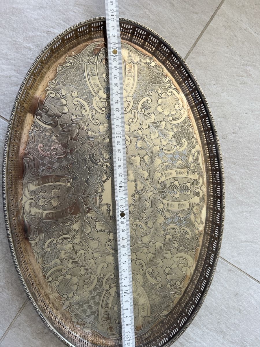 Piatti di portata: Antikes Servierteller "Alpha Plate" England, silver plated – Usato da Bolligen venduto da Solina12 5