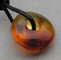 ♥ BALTISCHER BERNSTEIN / PI SCHEIBE / HONIG COGNAC / 17 MM