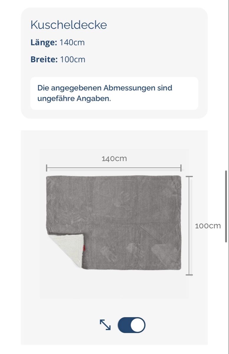Coperte: Kuscheldecke anthrazit von Big Bertha – Nuovo e nell'imballaggio originale da St. Antoni venduto da Lulu-7 2