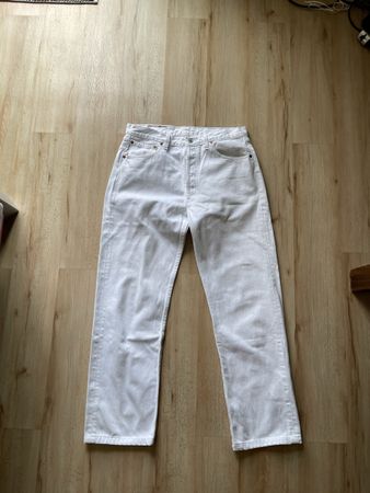 Jean Levi's 501 blanc W34 L34 très bon état Idéal pour l'été