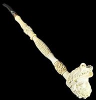 🔥 Edle Meerschaumpfeife, handgeschnitzt 🔥
