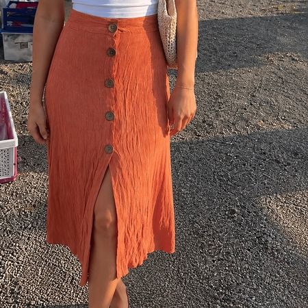 Sommerlicher Rock mit Knöpfen, Grösse S