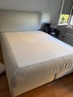 Beiges Boxspringbett 160 × 200 cm – sehr guter Zustand