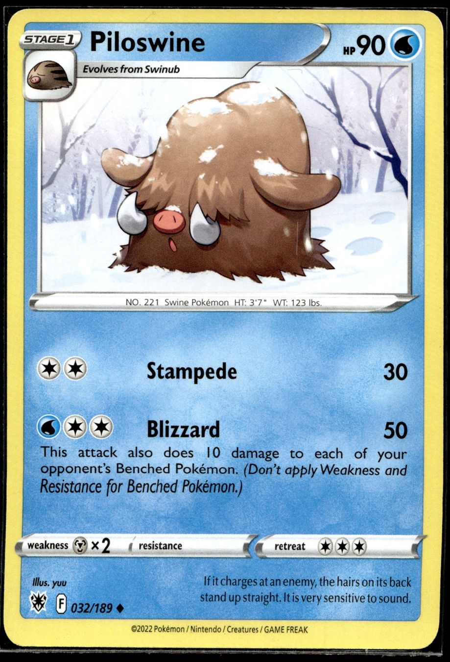 Pokémon Carte collezionabili: Piloswine (ASR EN 032/189) – Usato da Affoltern am Albis venduto da Chiesa_5