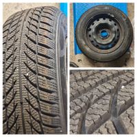 4 komplette Winterräder auf Stahlfelgen - 165/70 R14 81T