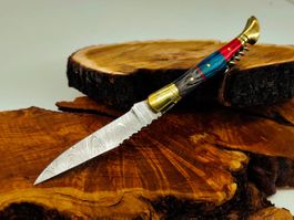 Laguiole Damast Messer Klappmesser echtes Damastmesser
