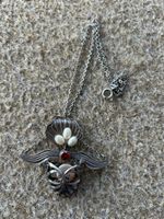 Art Nouveau Kette Silber Blume
