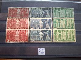 Nr. 216-218 v, w und x, tadellos **, ab 1.-!!!