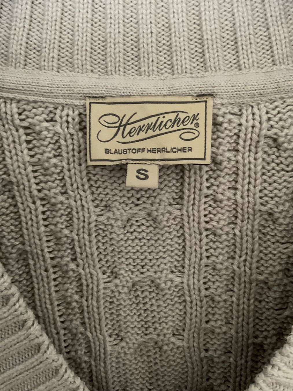 Herrlicher Pullover & Sweatshirts: Schöner Pullunder von Herrlicher Gr S Zopfmuster Hellgrau – Gebraucht aus Urdorf von alda02 2
