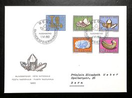 1960 FDC Pro Patria Esttagsbrief illustriert und mit Adresse