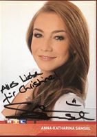 Anna-Katharina Samsel Autogramm signiert Foto 10x15cm