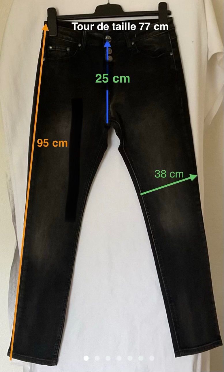 Jeans: Place du Jour jeans noir stretch – Nuovo (secondo la descrizione) da Corseaux venduto da Mililaforet75 7