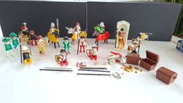 Playmobil Konvolut Ritter Pferde Gold Figuren Geobra 1974