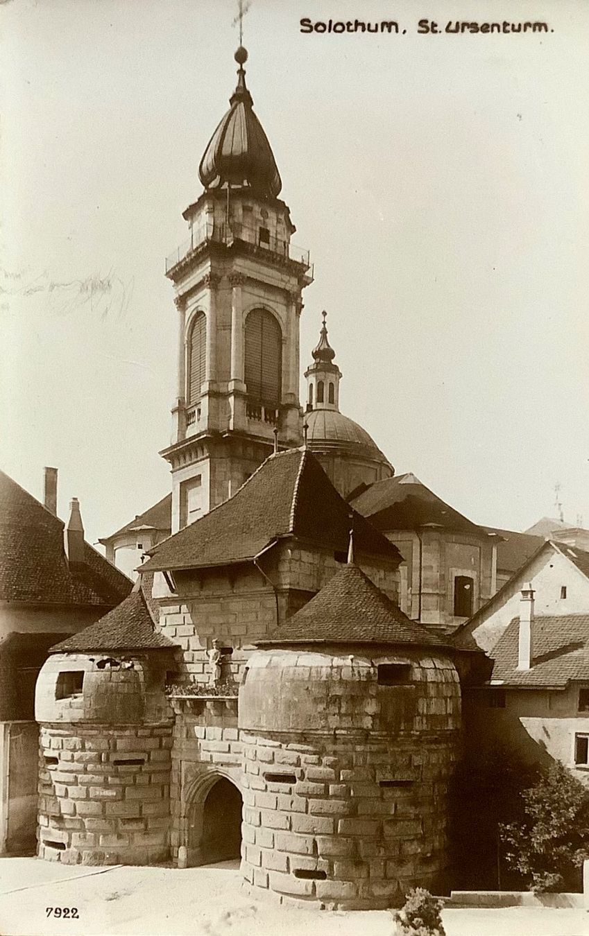 Cartoline postali: ST. URSENTURM mit Baseltor - St. Ursen Kathedrale Solothurn – Usato da Root venduto da ENGLAND-TREASURES 1